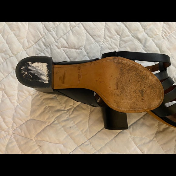 Givenchy AUTHENTIC black chunky heel sandals, size 10, gently worn - Picture 7 of 9